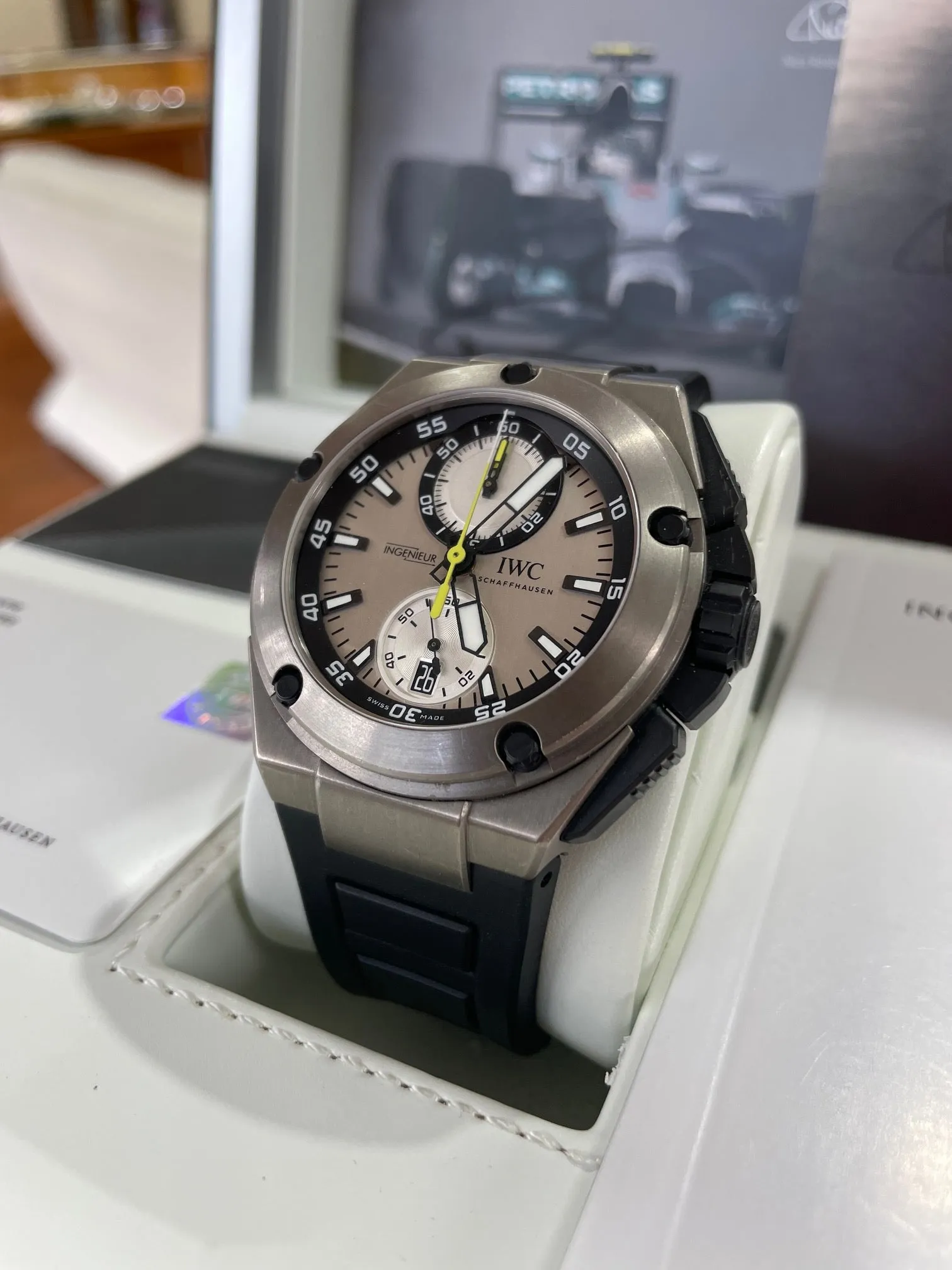 IWC Ingenieur Chronograph Nico Rosberg Edition IW379603 Box and Papers PreOwned