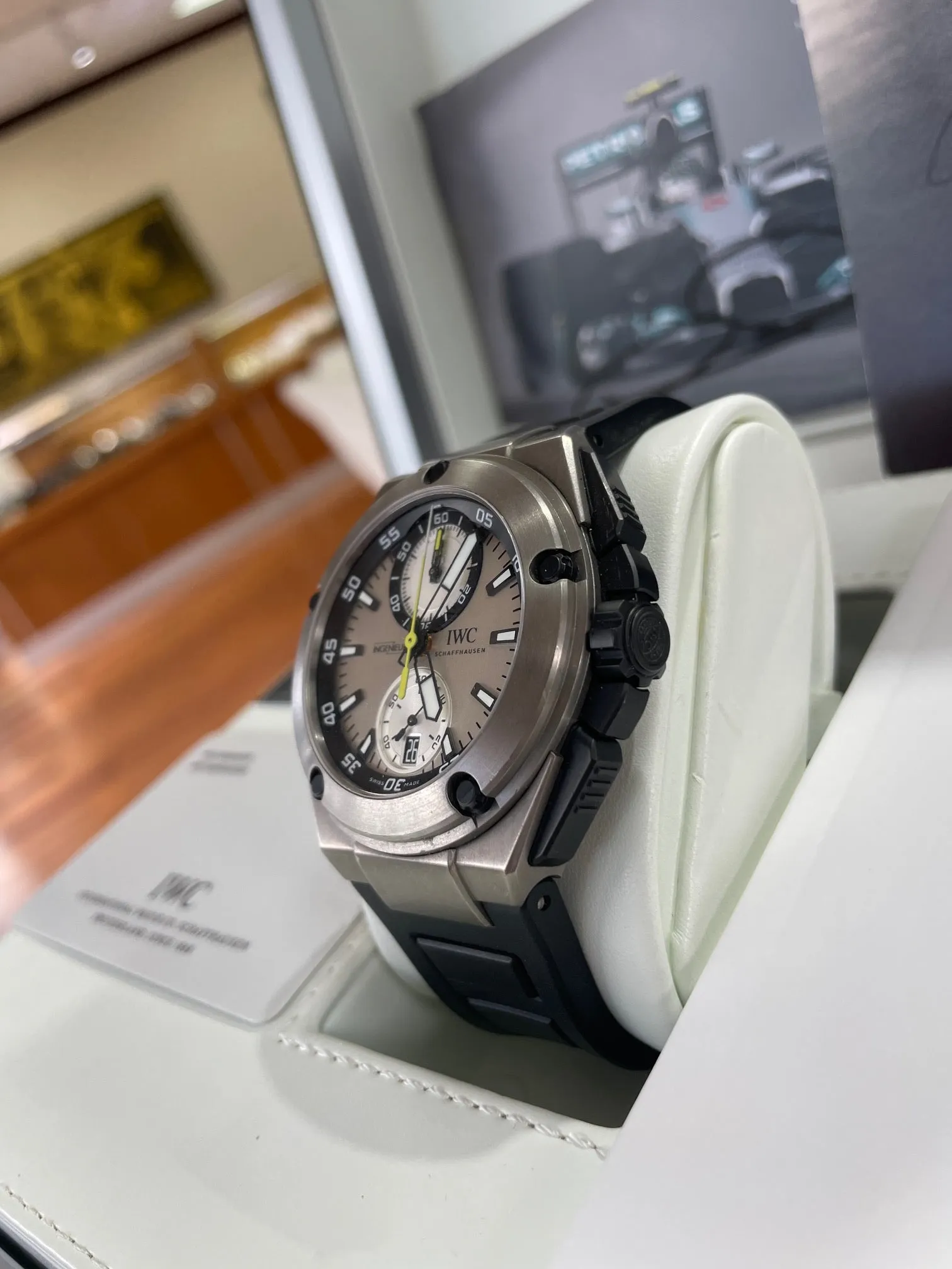 IWC Ingenieur Chronograph Nico Rosberg Edition IW379603 Box and Papers PreOwned
