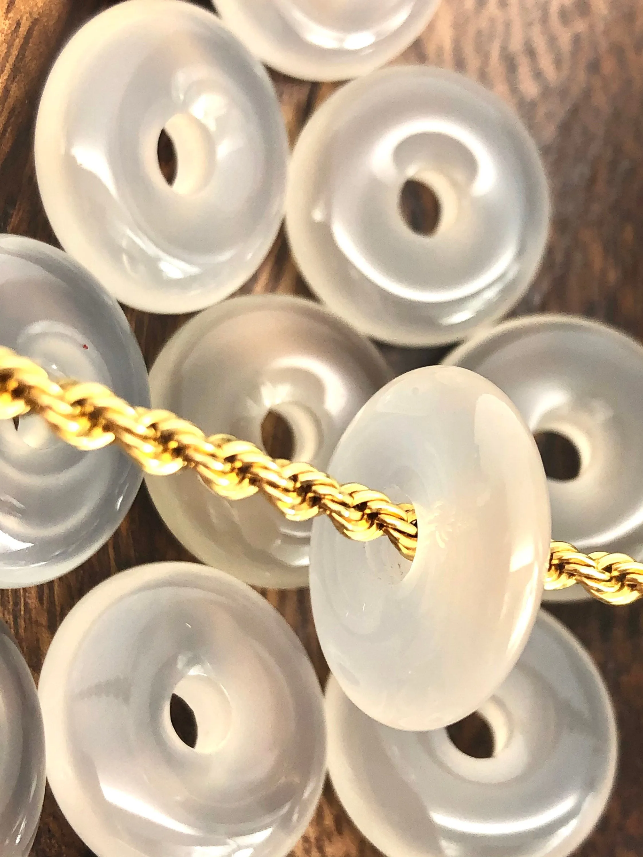 Jade Donut Bead Sku#BG122-1