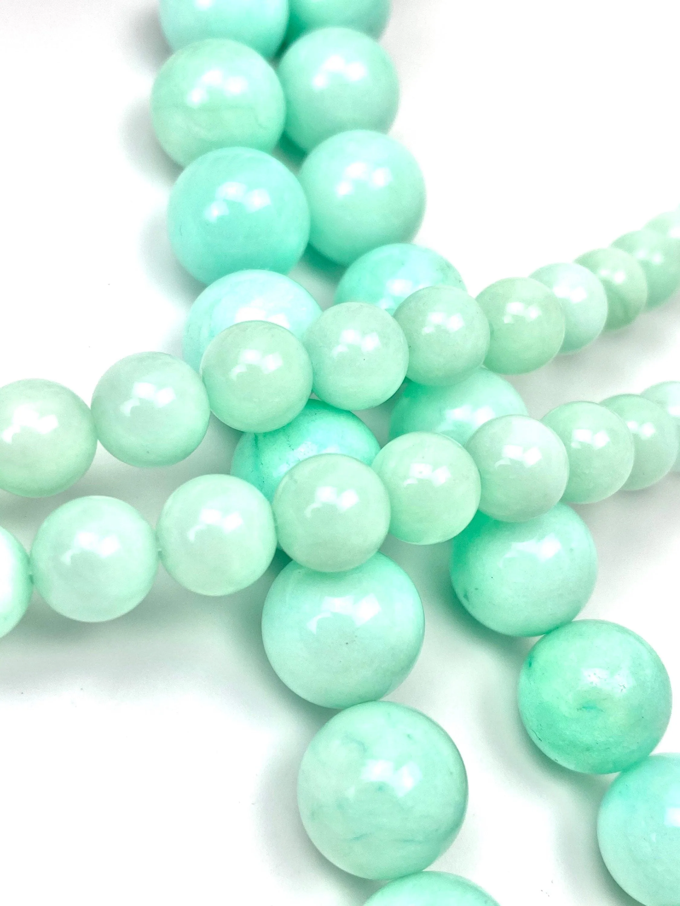 Lala jade bead strand, Jade Beads, Blue Jade, SKU#A19