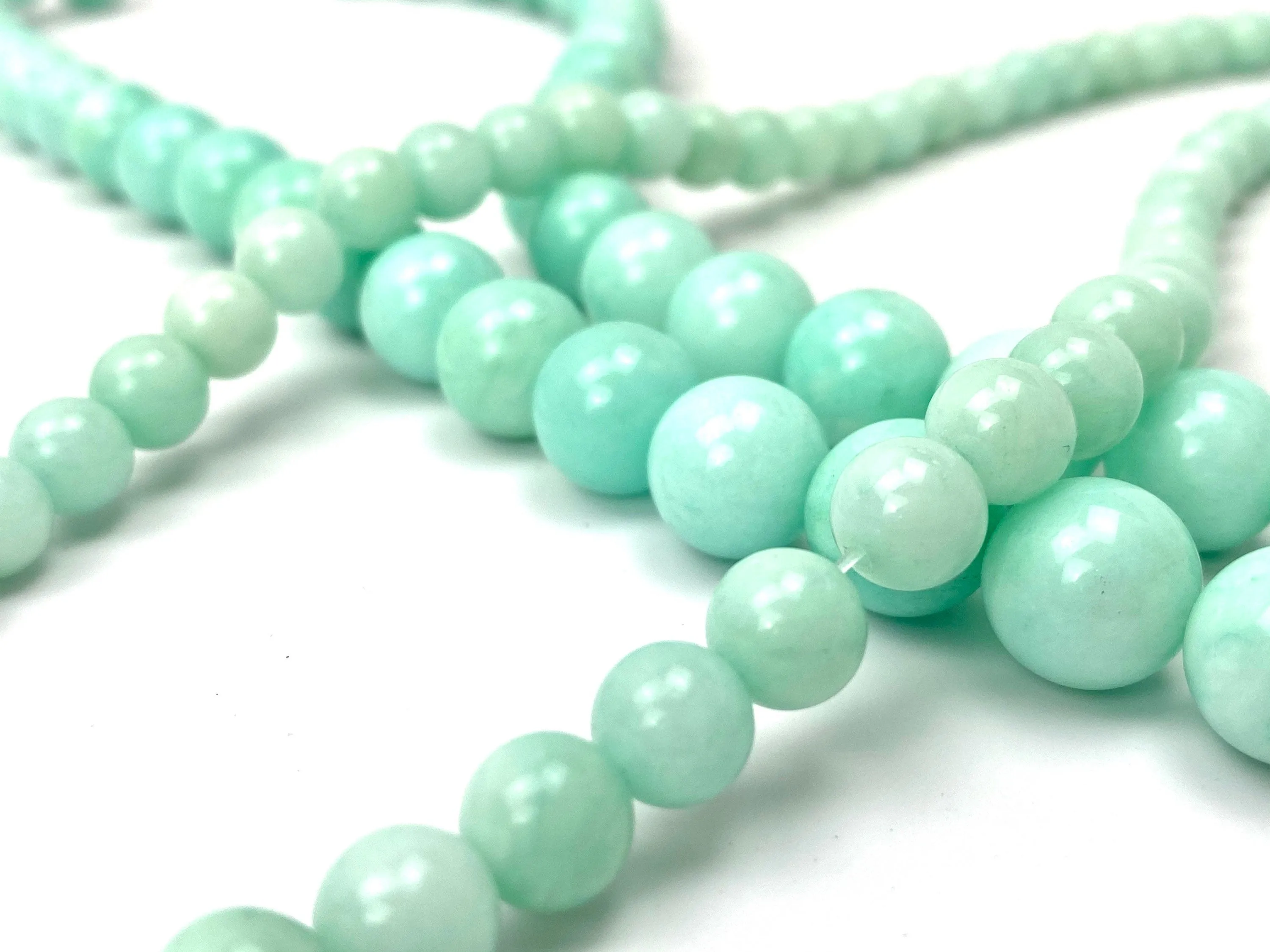 Lala jade bead strand, Jade Beads, Blue Jade, SKU#A19