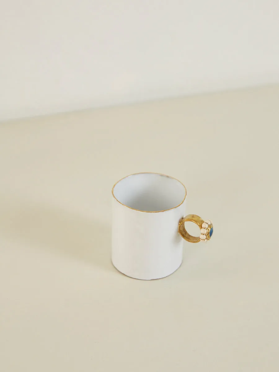 Lapis Lazuli and Pearls Ring Cup
