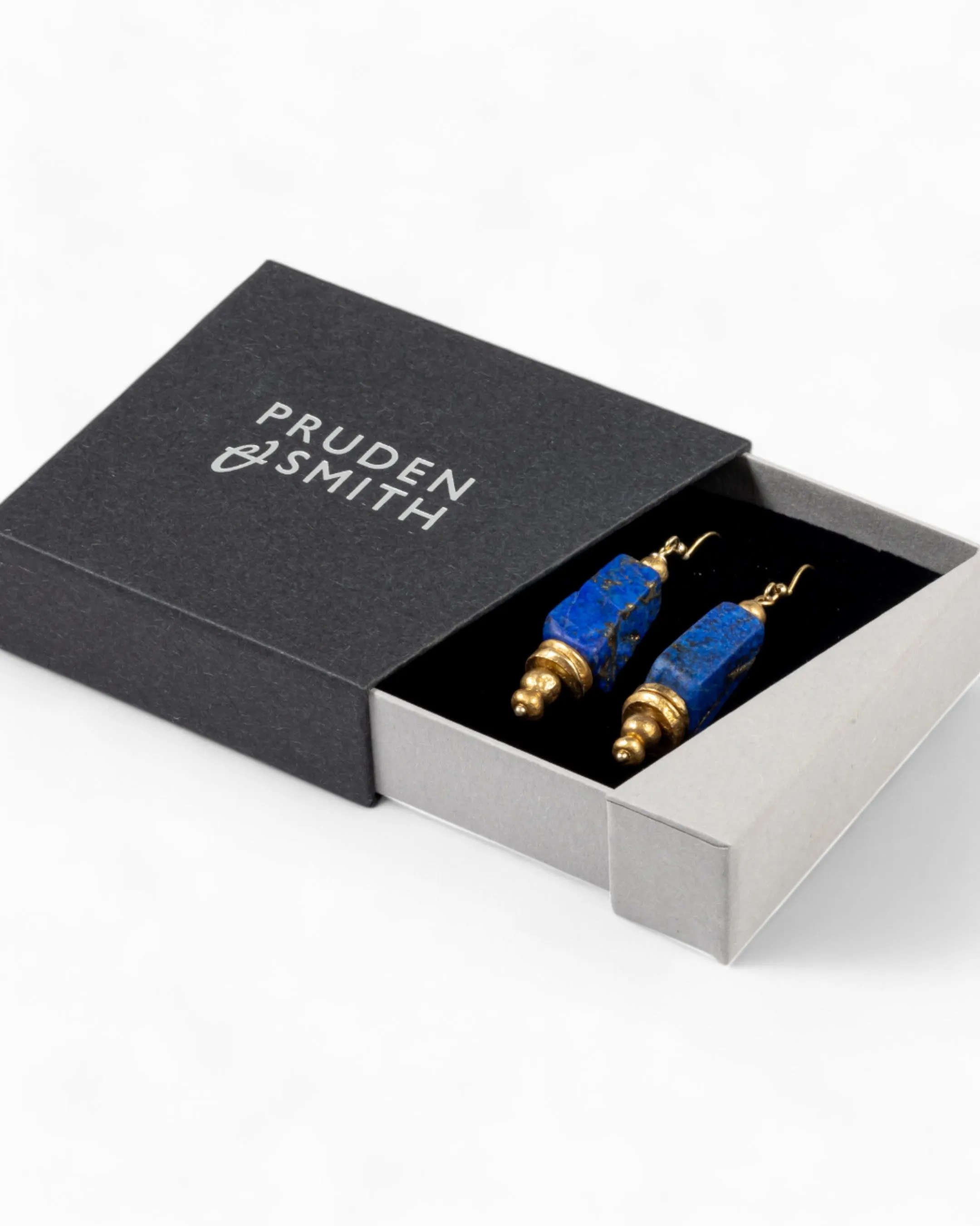 Lapis Lazuli Chunk Earrings