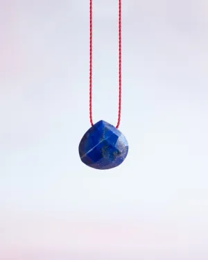 Lapis Lazuli Vegan Silk Necklace