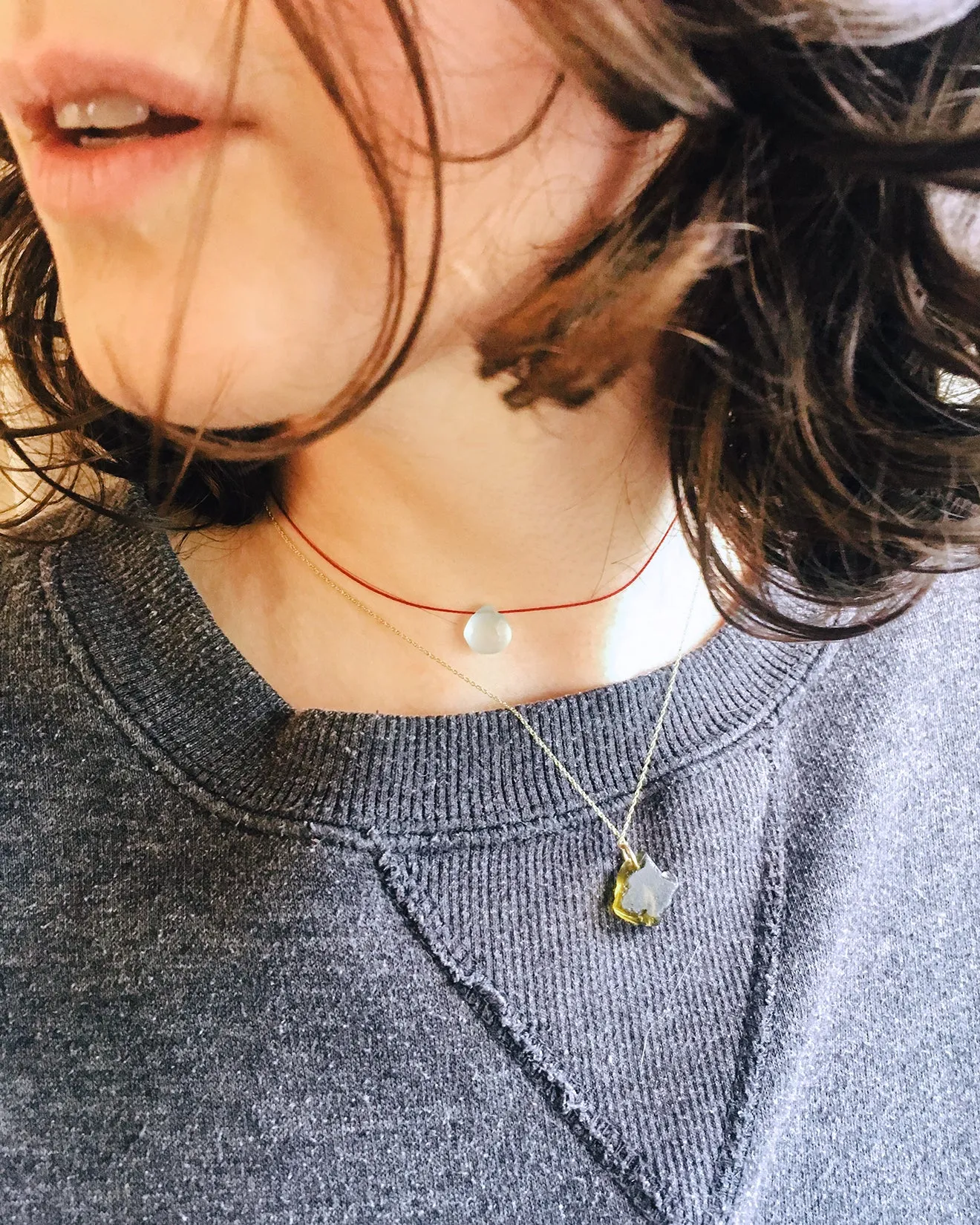 Lapis Lazuli Vegan Silk Necklace