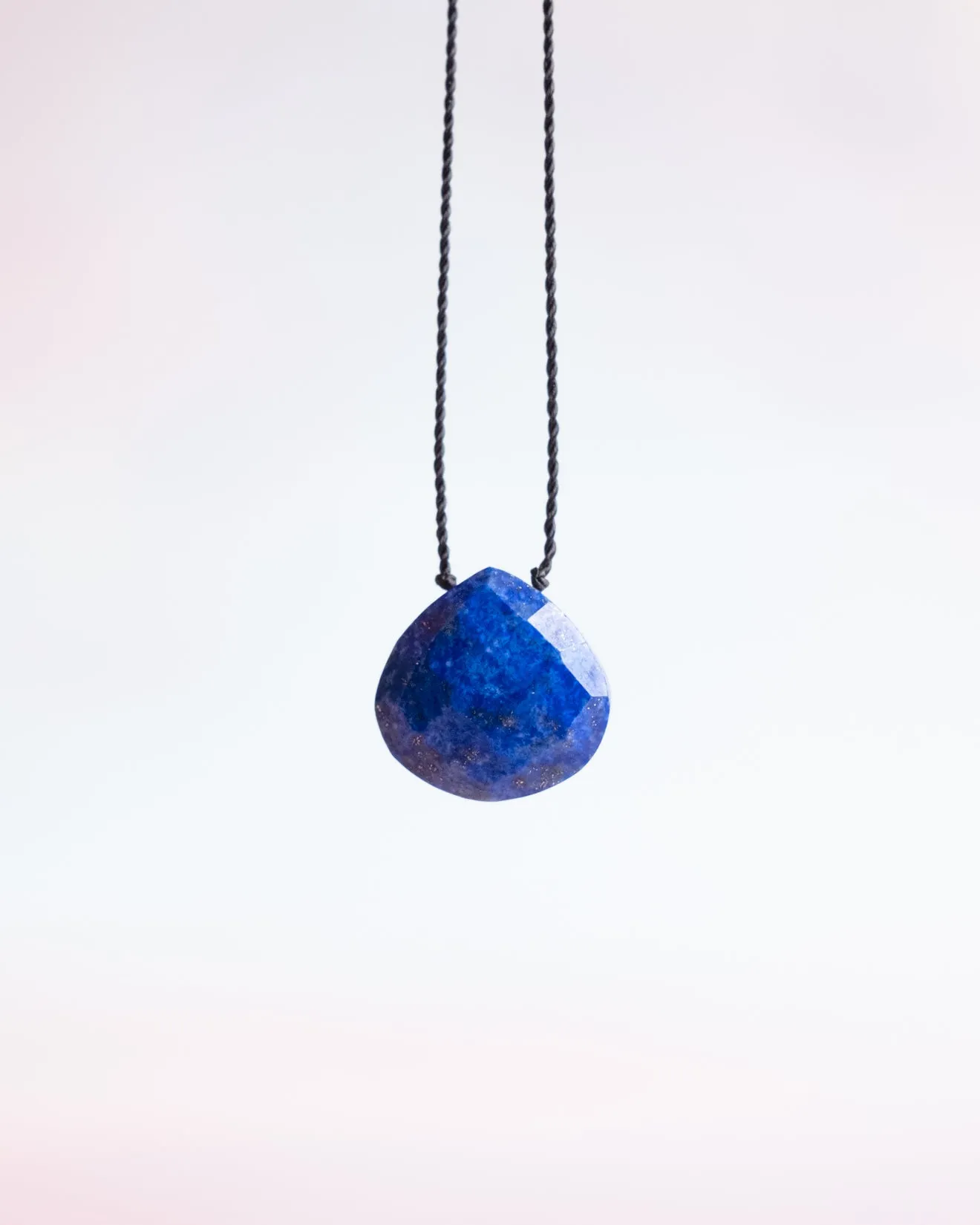 Lapis Lazuli Vegan Silk Necklace