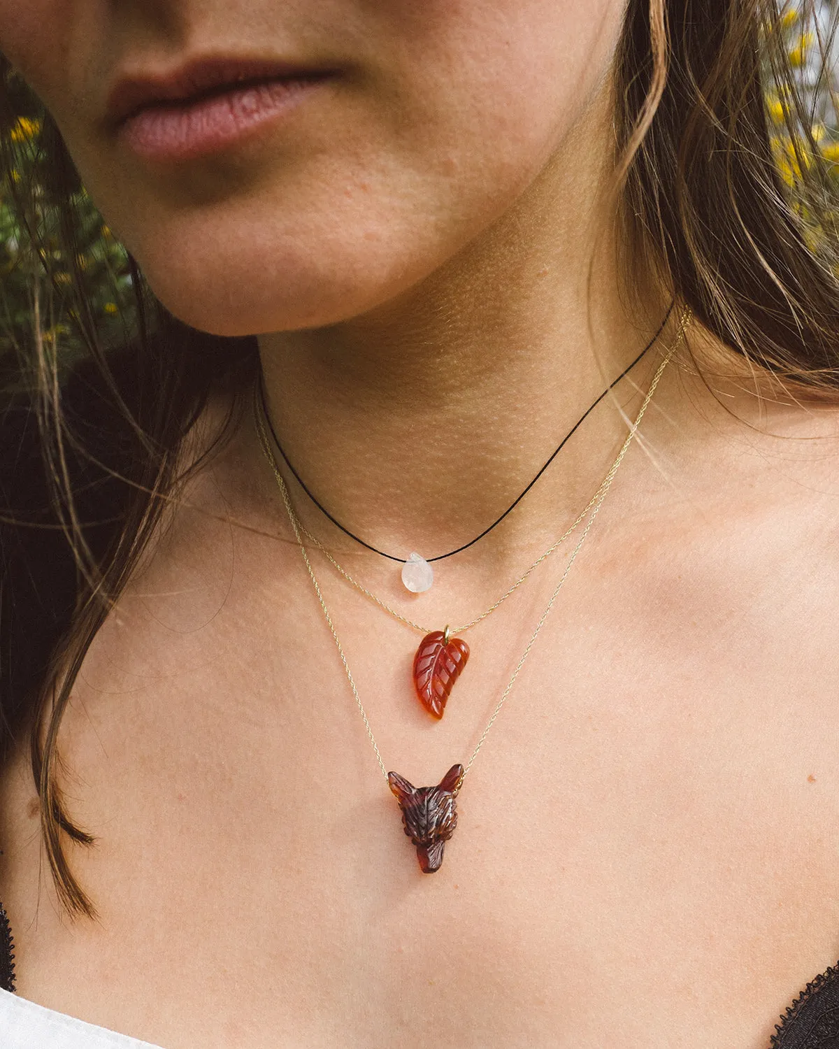 Lapis Lazuli Vegan Silk Necklace