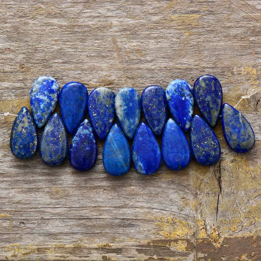 Lapis Lazuli Water Drop Earrings -