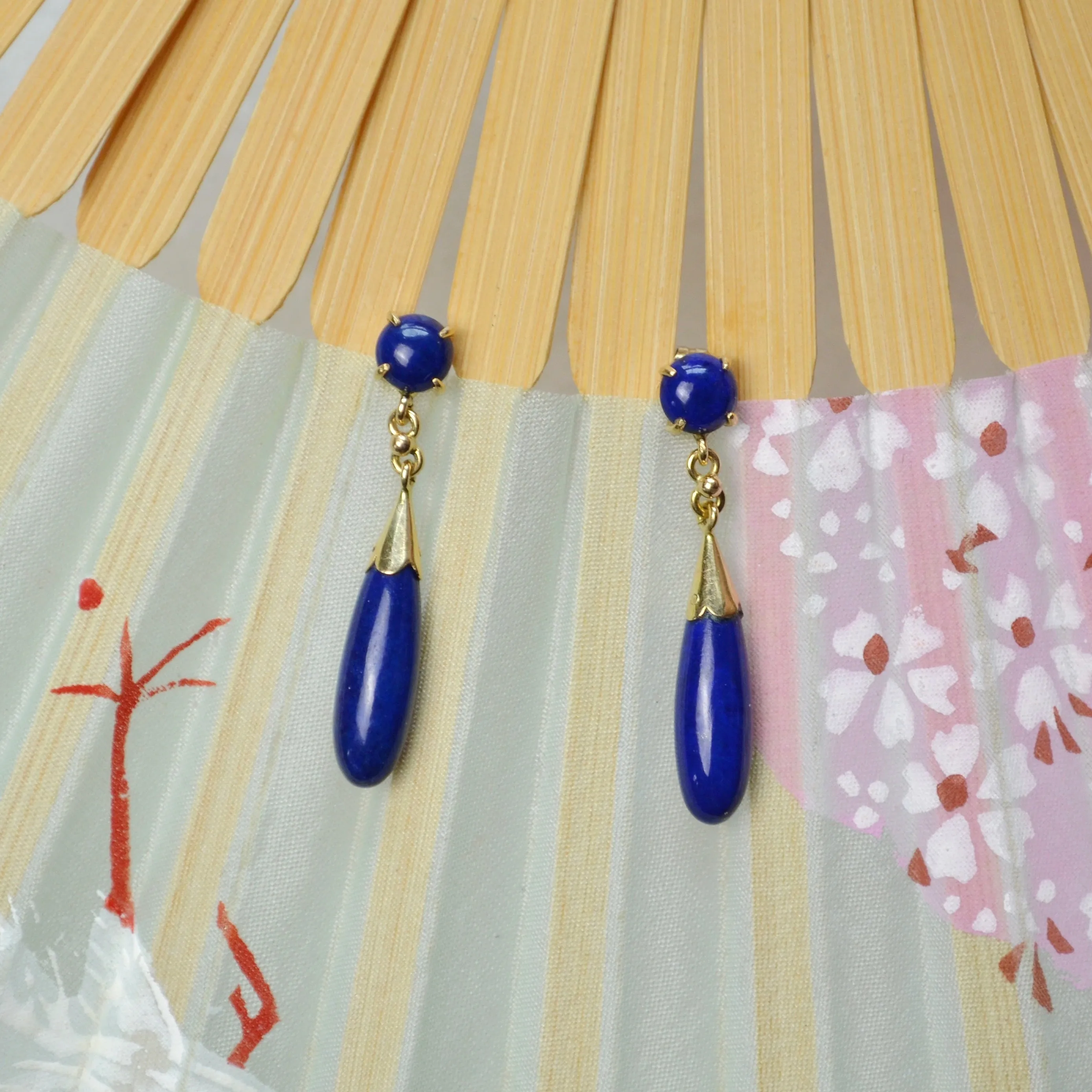 Lapis Teardrop Earrings