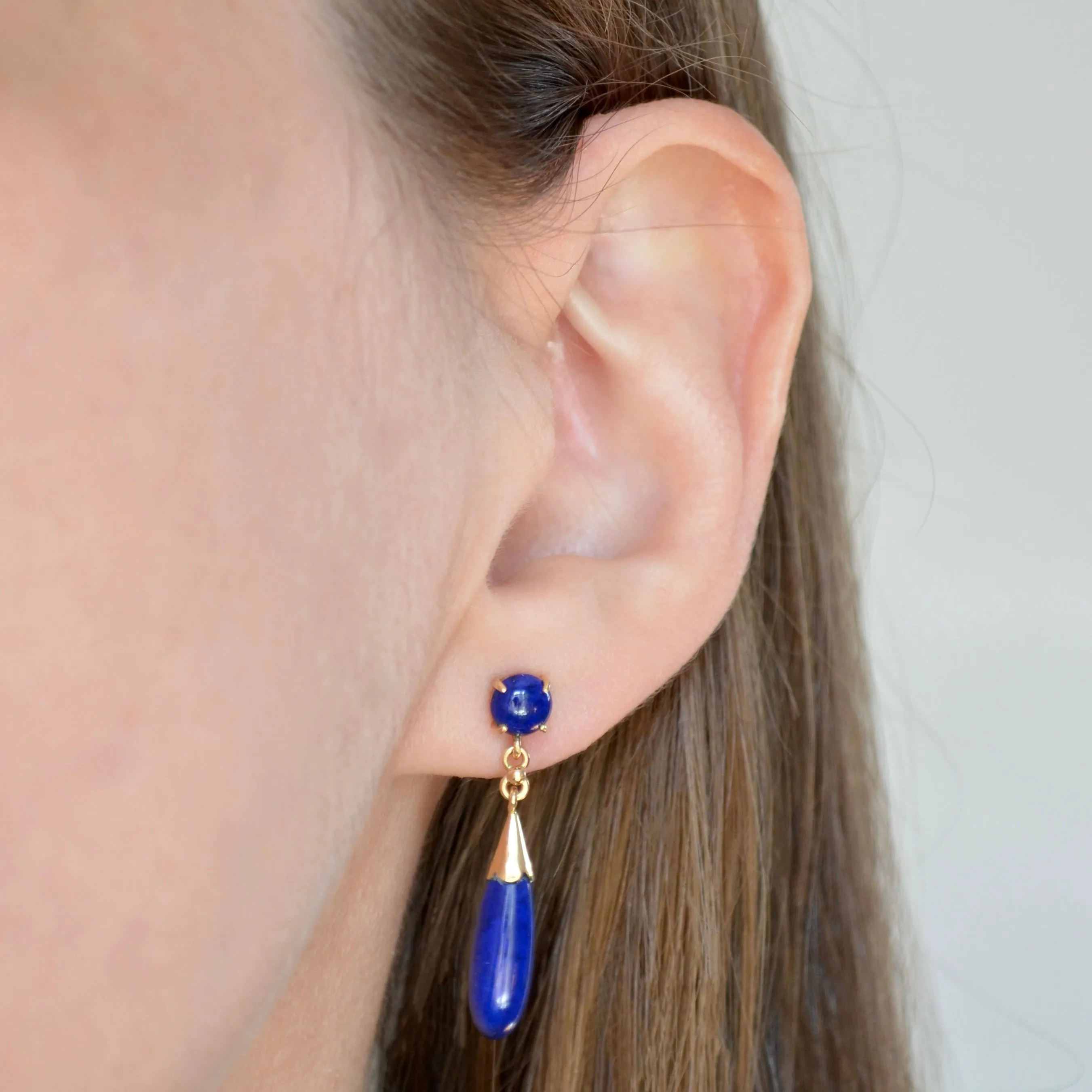Lapis Teardrop Earrings