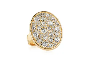 *LAST CHANCE* Yellow Gold Large Oval Dazzling Ring