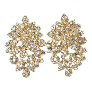 Lecia Earrings - Clear (Gold Plated)