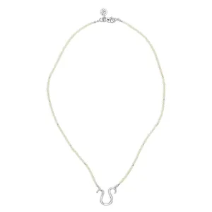 Leo's Peaceful Peridot Zodiac Signature Necklace