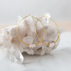 Lily Earrings   Rose Quartz