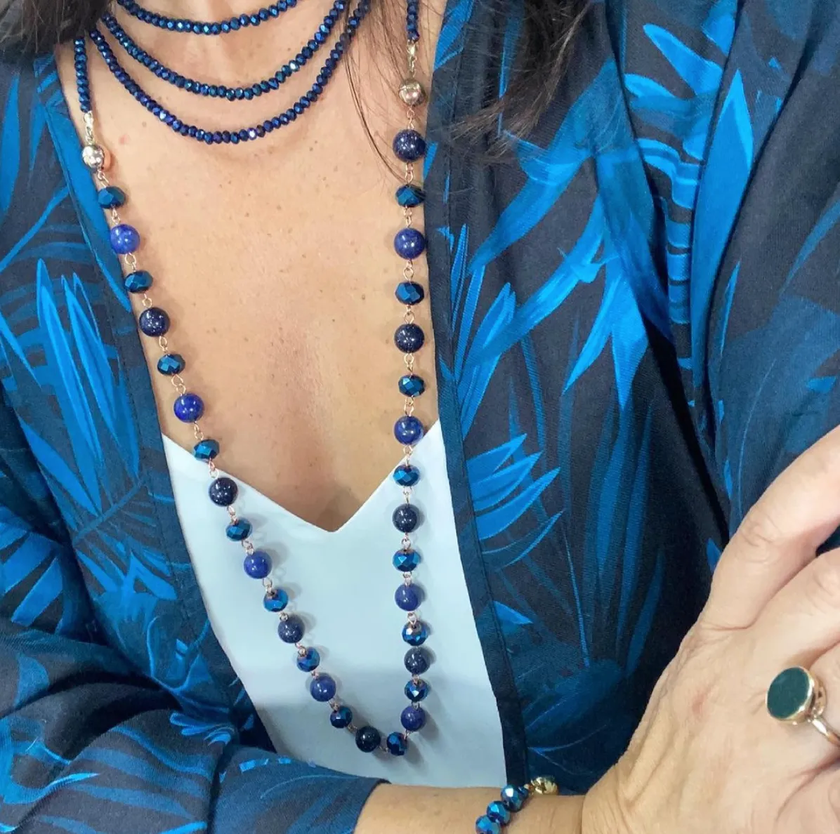 Link Necklace - Sapphire