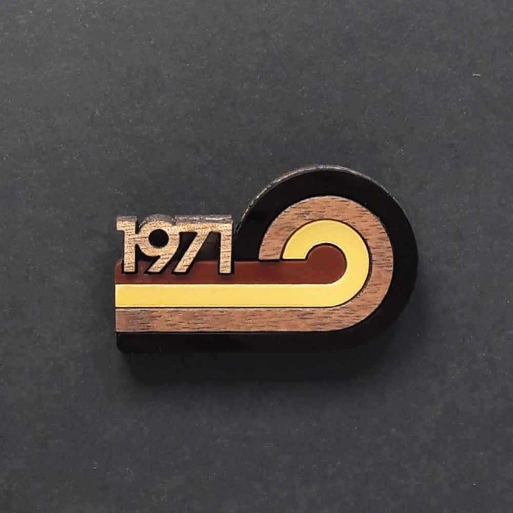 LOOP Acrylic & Ebony Brooch - Limited edition