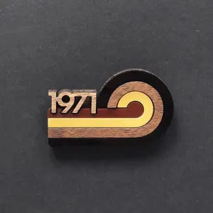 LOOP Acrylic & Ebony Brooch - Limited edition