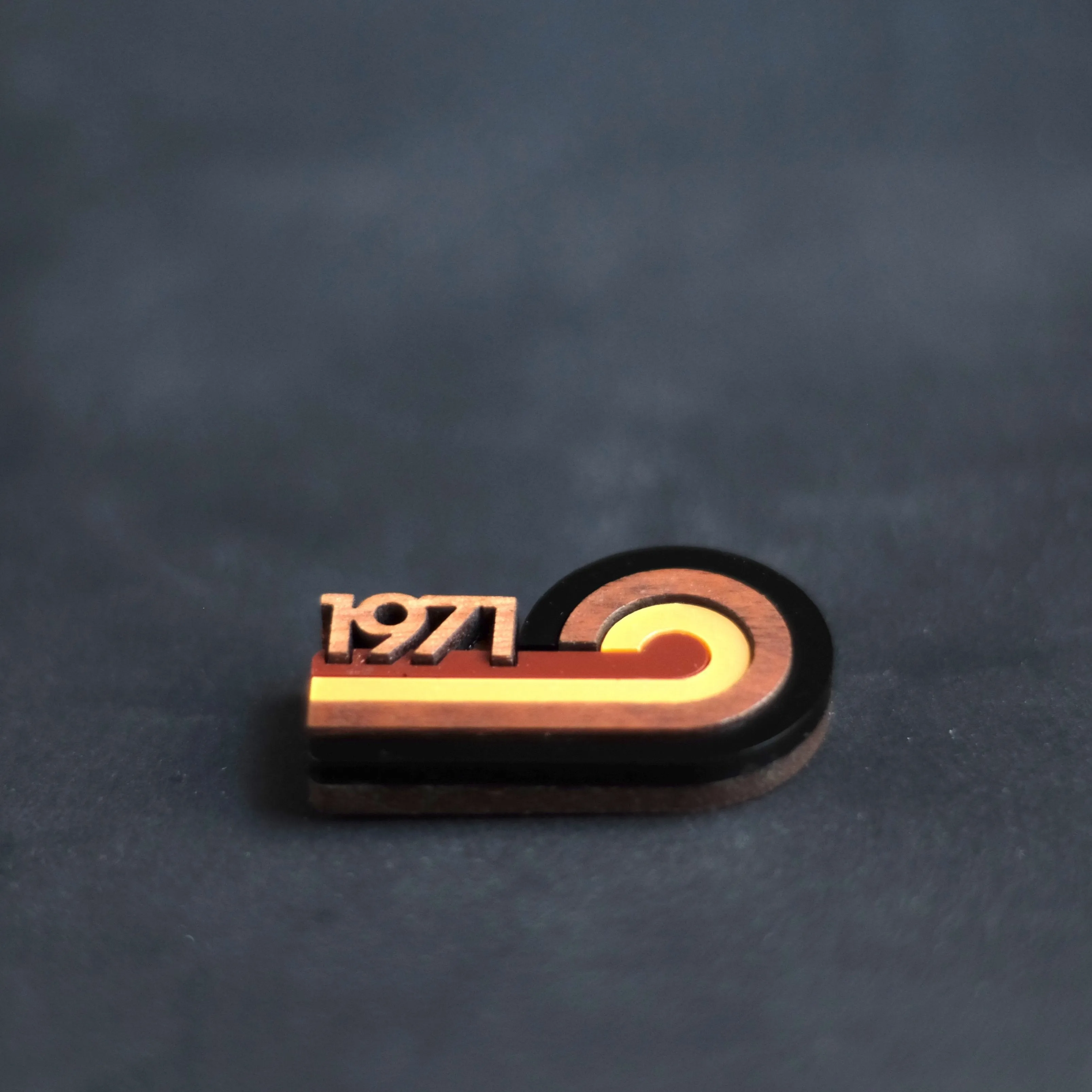 LOOP Acrylic & Ebony Brooch - Limited edition