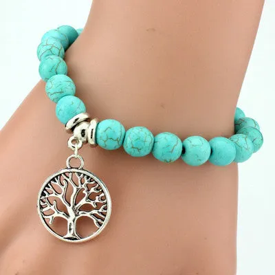 Love Vintage Bohemian turquoise pendants bracelets for women
