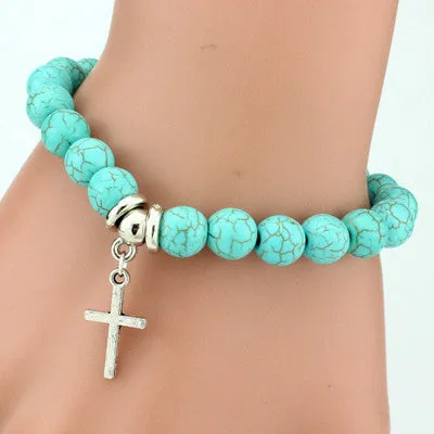 Love Vintage Bohemian turquoise pendants bracelets for women