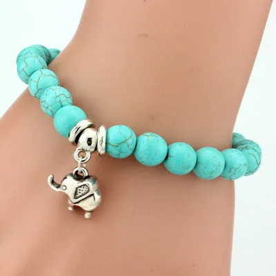 Love Vintage Bohemian turquoise pendants bracelets for women