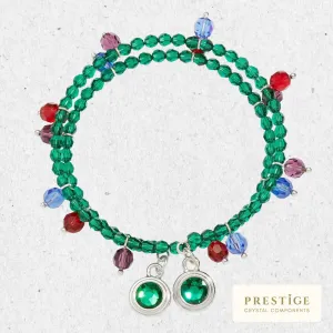 Majestically Jeweled Memory Wire Bracelet