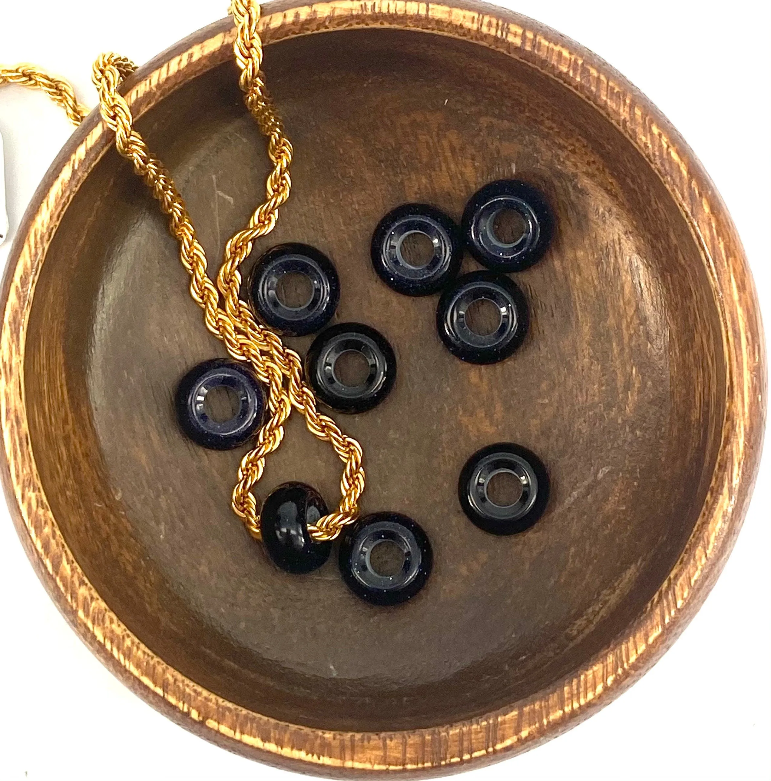 Man-made Donut Jade Beads, Sku#BG53