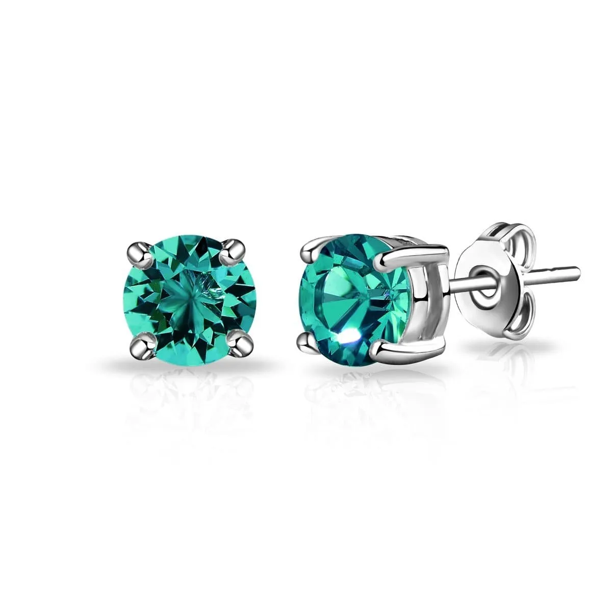 May (Emerald) Birthstone Earrings Created with Zircondia® Crystals