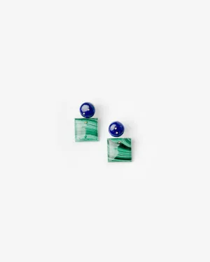 Mobile Earrings in Lapis/Malachite