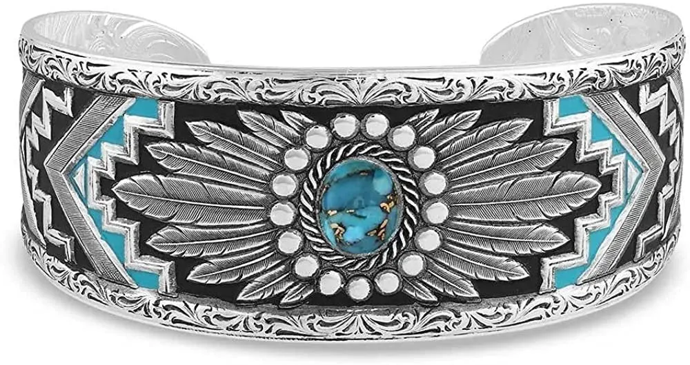 Montana Silversmiths Western Lifestyle Turquoise Cuff Bracelet