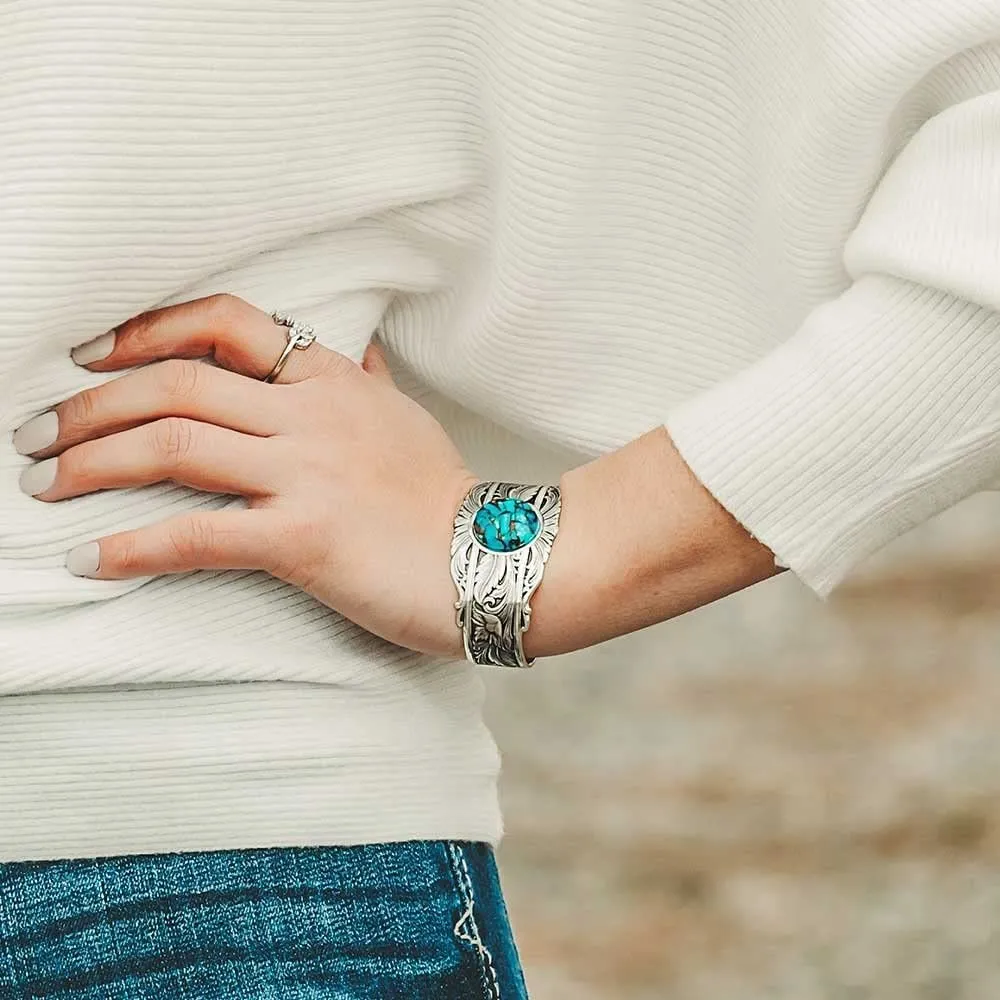 Montana Silversmiths Western Lifestyle Turquoise Cuff Bracelet