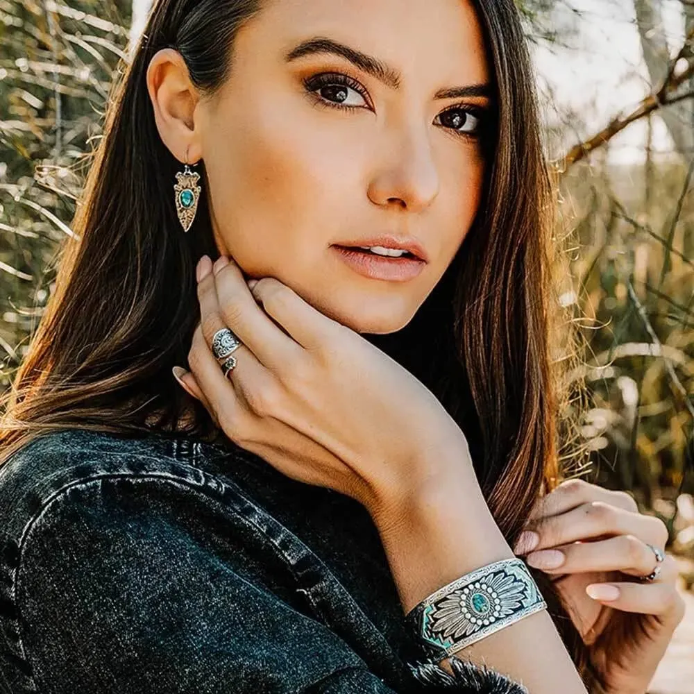 Montana Silversmiths Western Lifestyle Turquoise Cuff Bracelet