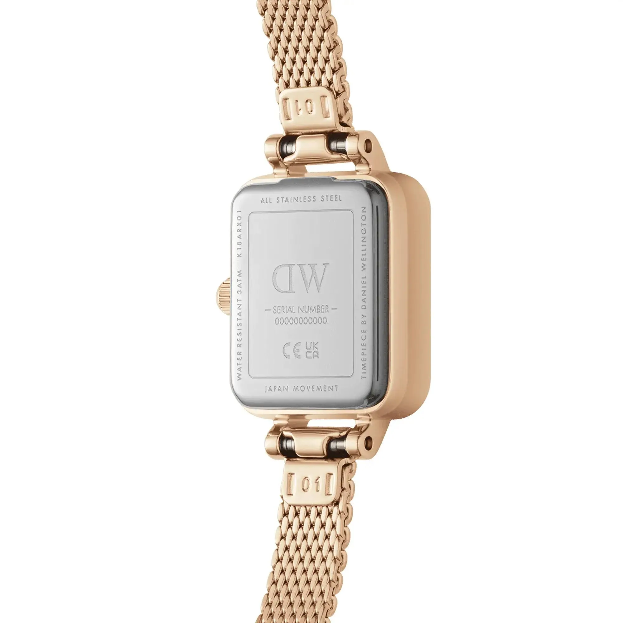 Montre Daniel Wellington - Quadro Mini Evergold Emerald - Rose Gold