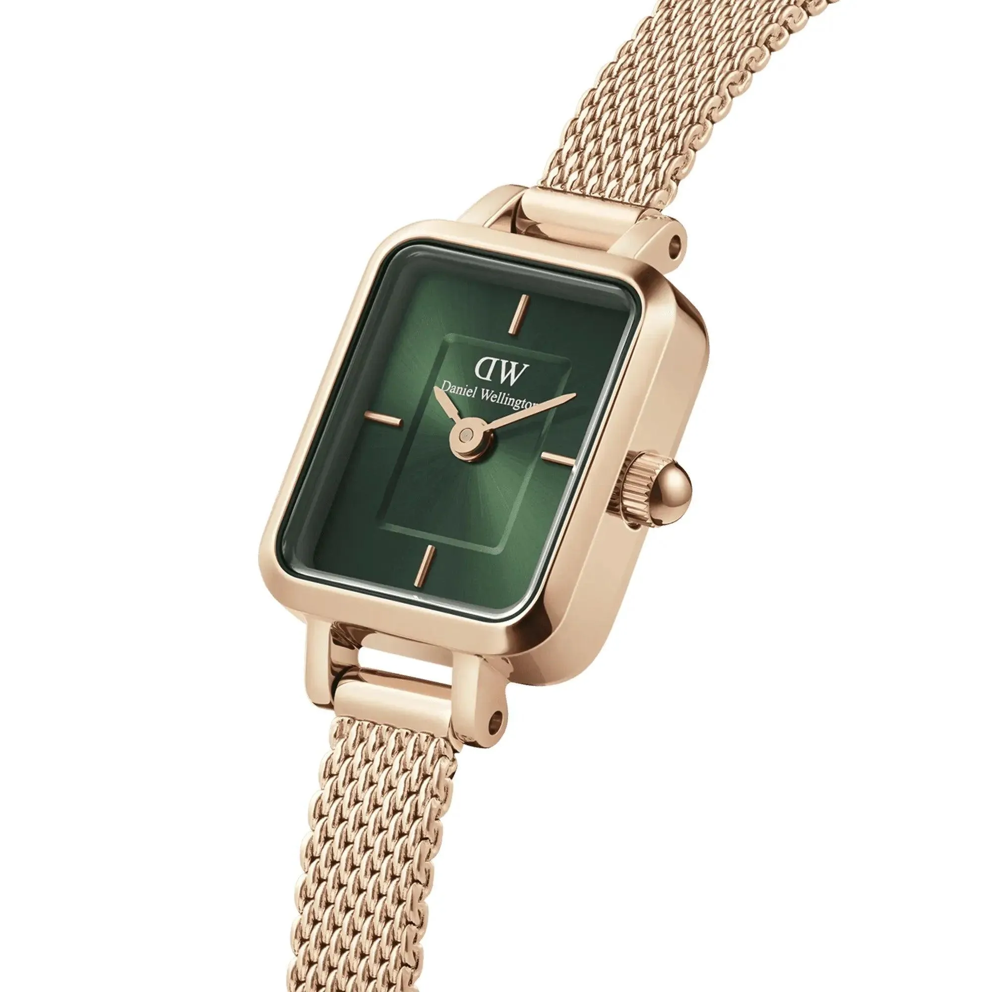 Montre Daniel Wellington - Quadro Mini Evergold Emerald - Rose Gold
