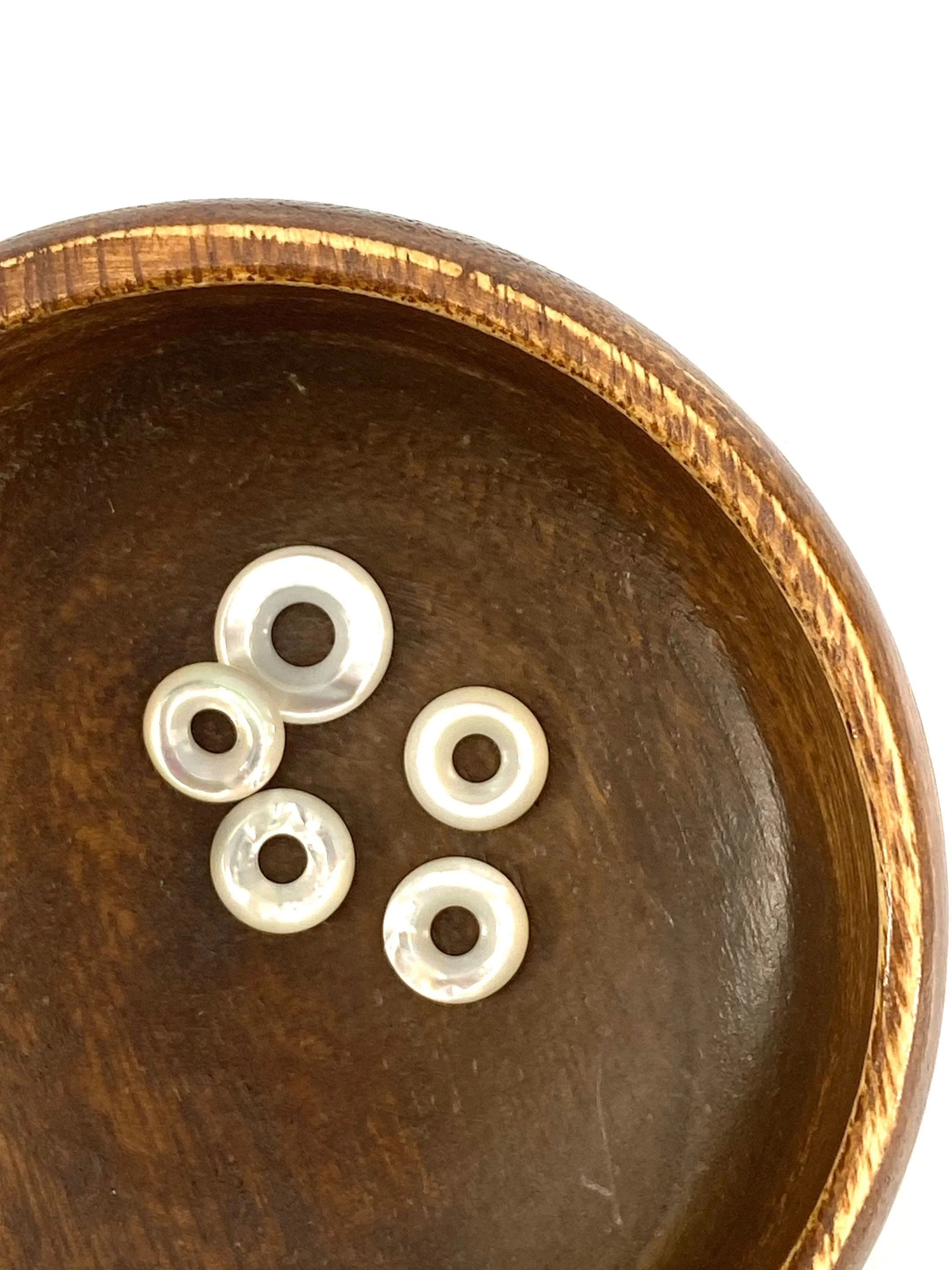 Mother Of Pearl Shell, Thin Donut Beads, Sku#M433