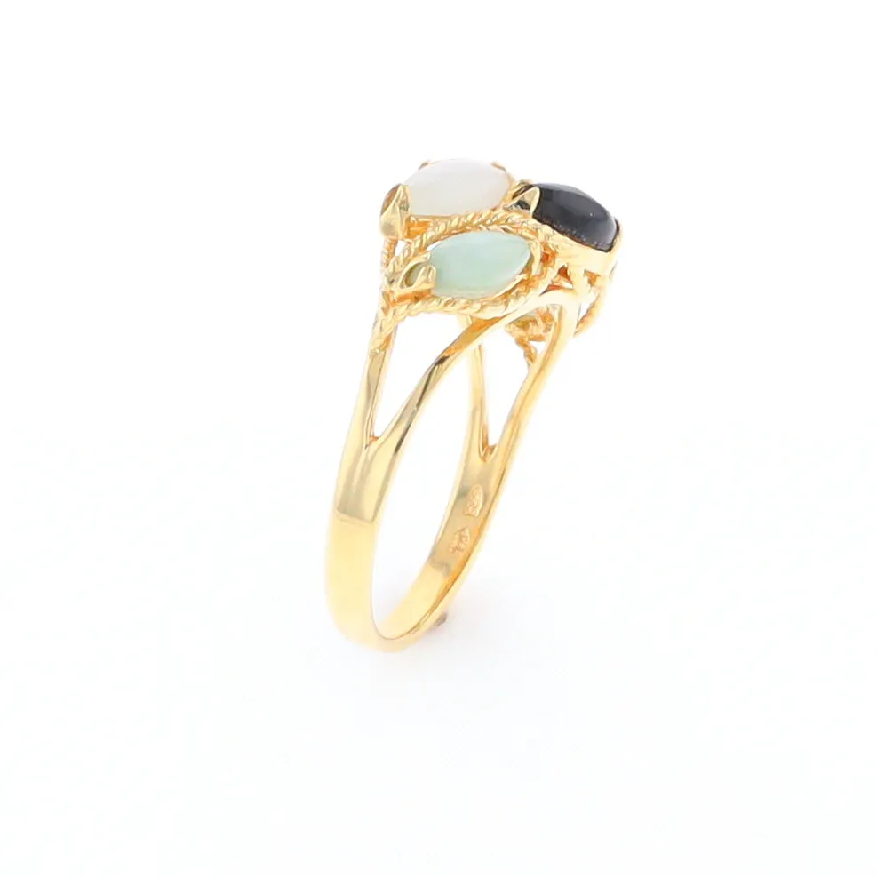 Multi-Color Jadeite Ring
