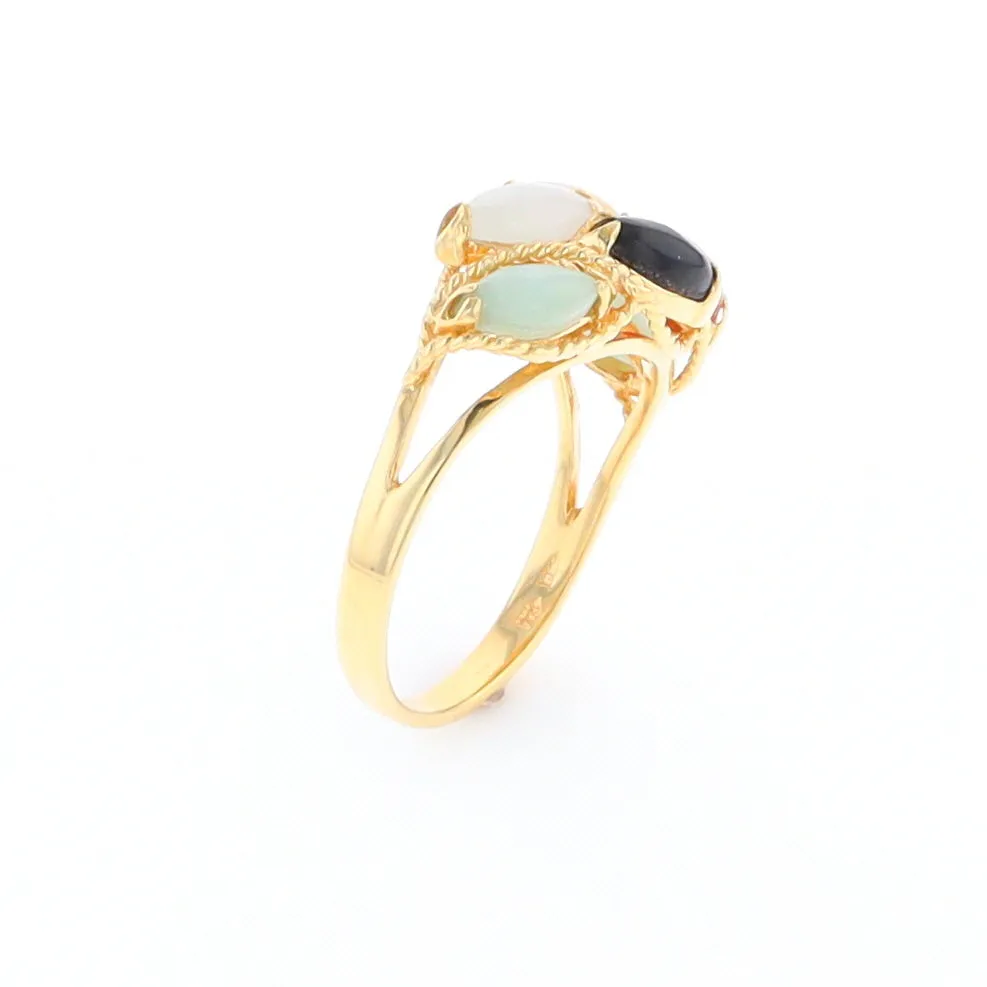 Multi-Color Jadeite Ring
