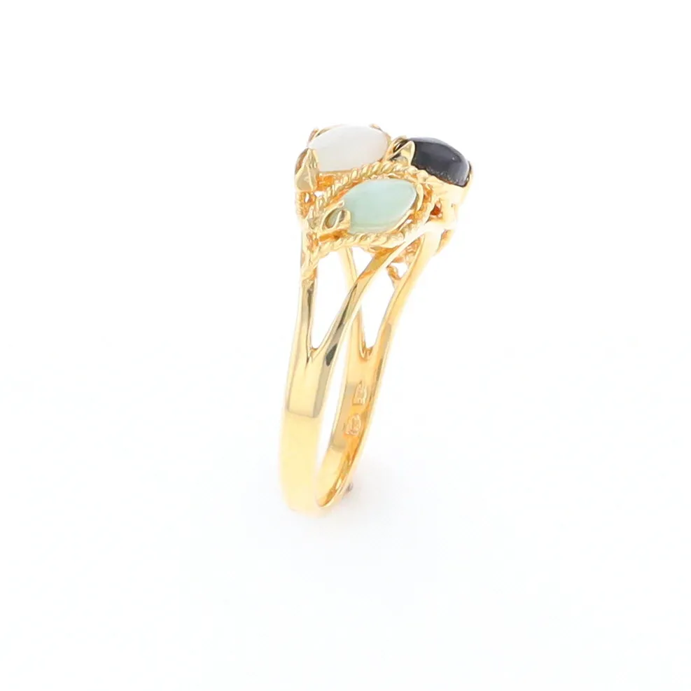 Multi-Color Jadeite Ring