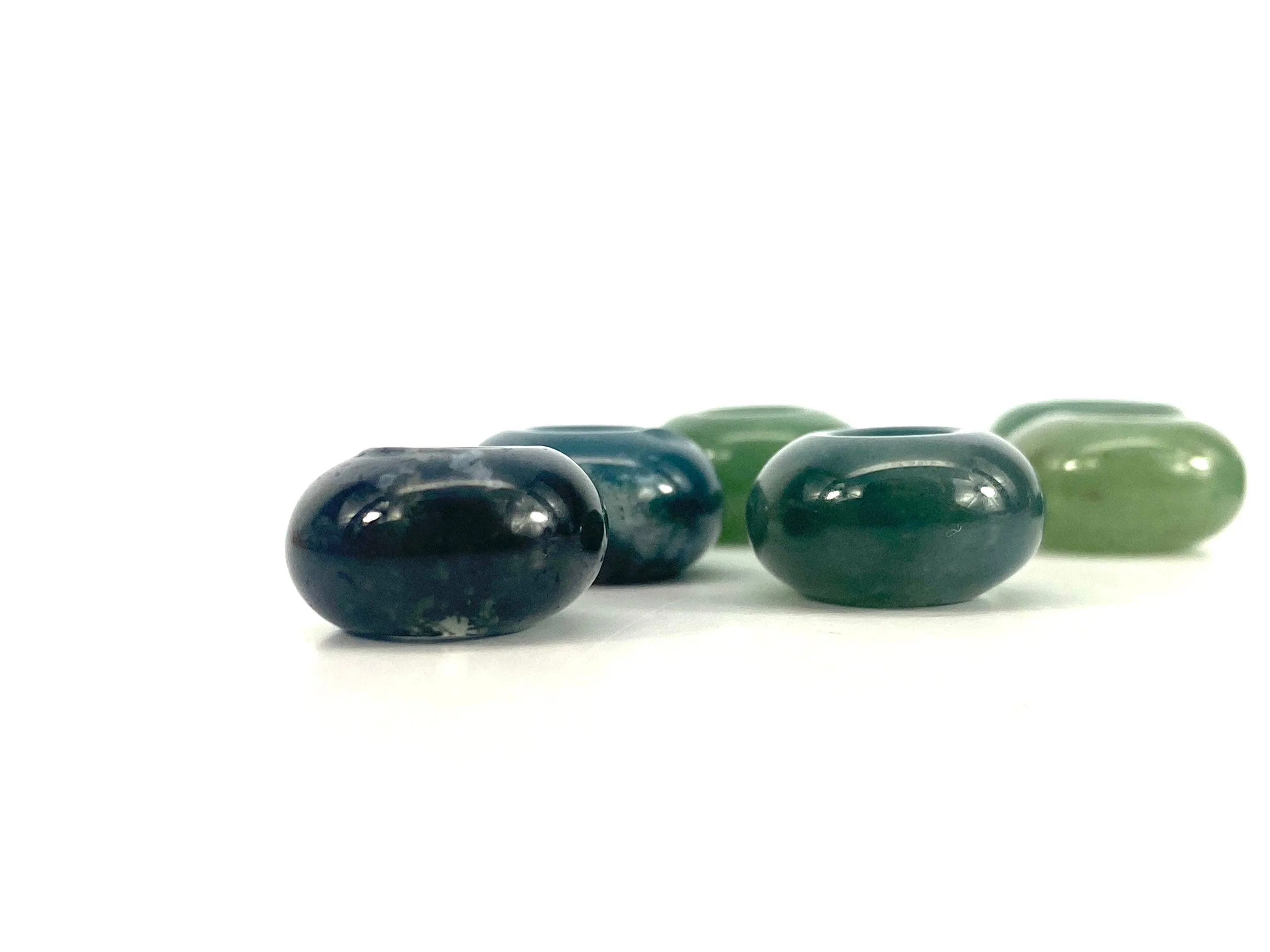Natural Donut Jade Beads, Sku#BG71