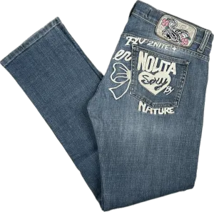 Nolita - Stunning Logo Seat Low Rise Jeans  -Size 30