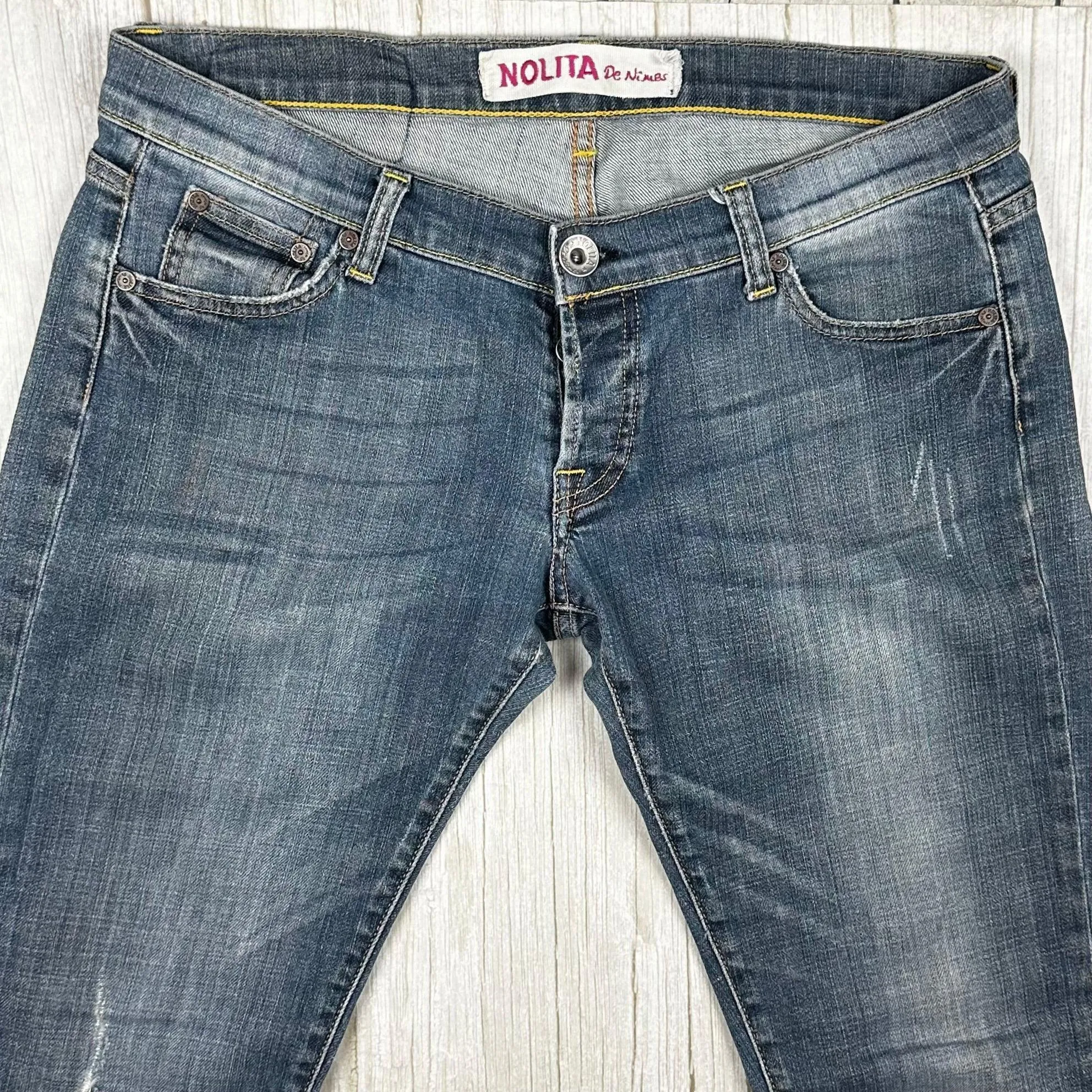 Nolita - Stunning Logo Seat Low Rise Jeans  -Size 30