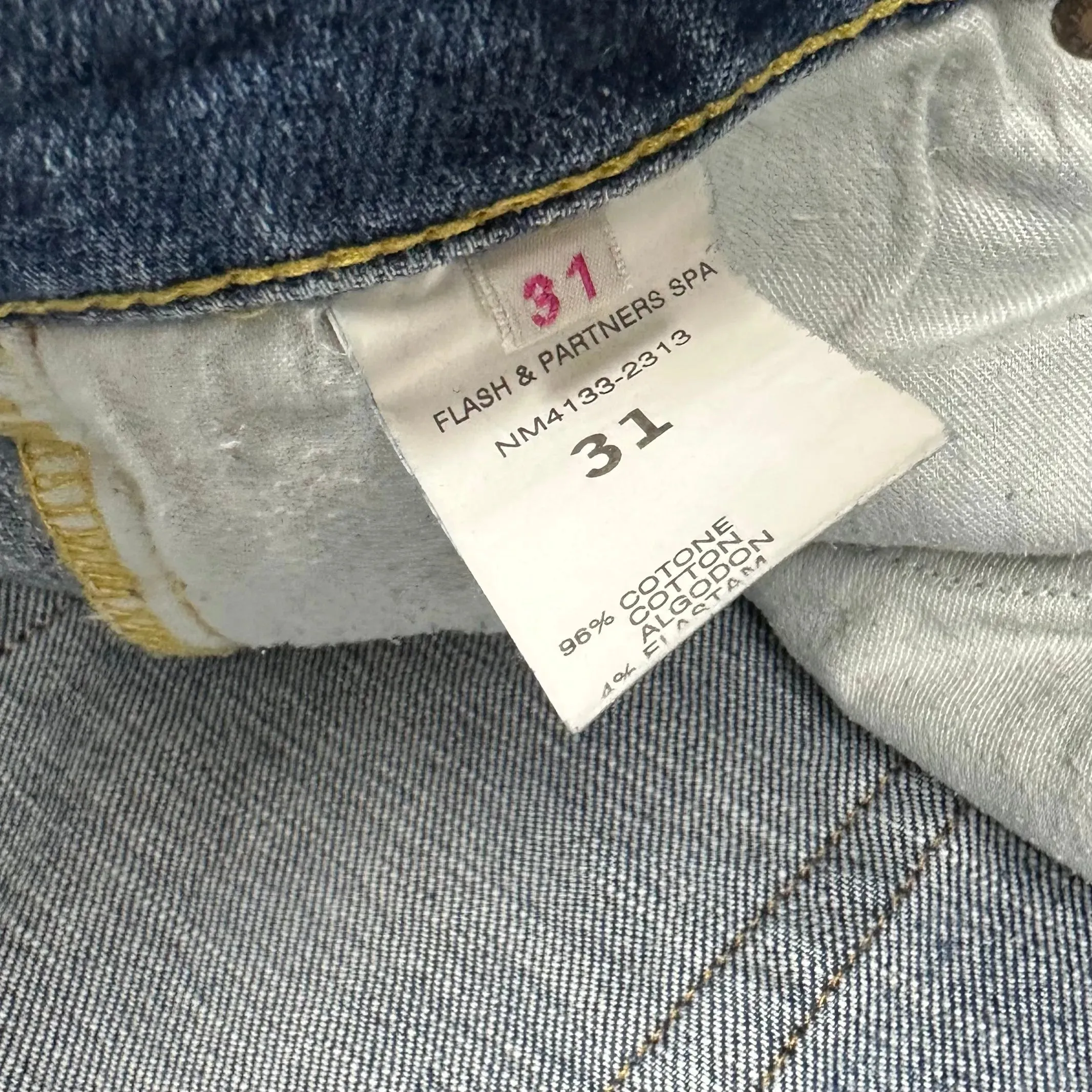 Nolita - Stunning Y2K Embroidered Patch Slim Fit Jeans  -Size 31