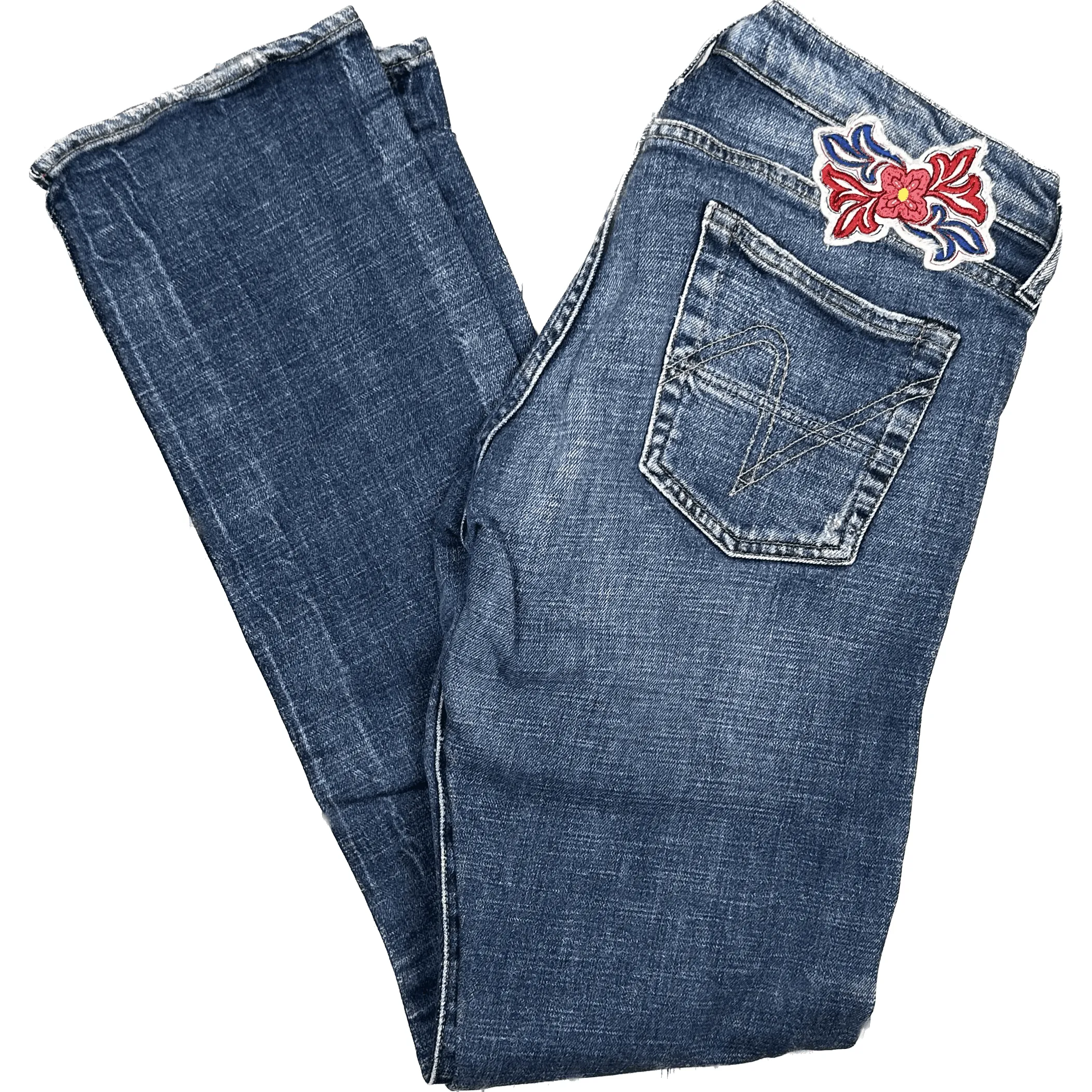 Nolita - Stunning Y2K Embroidered Patch Slim Fit Jeans  -Size 31