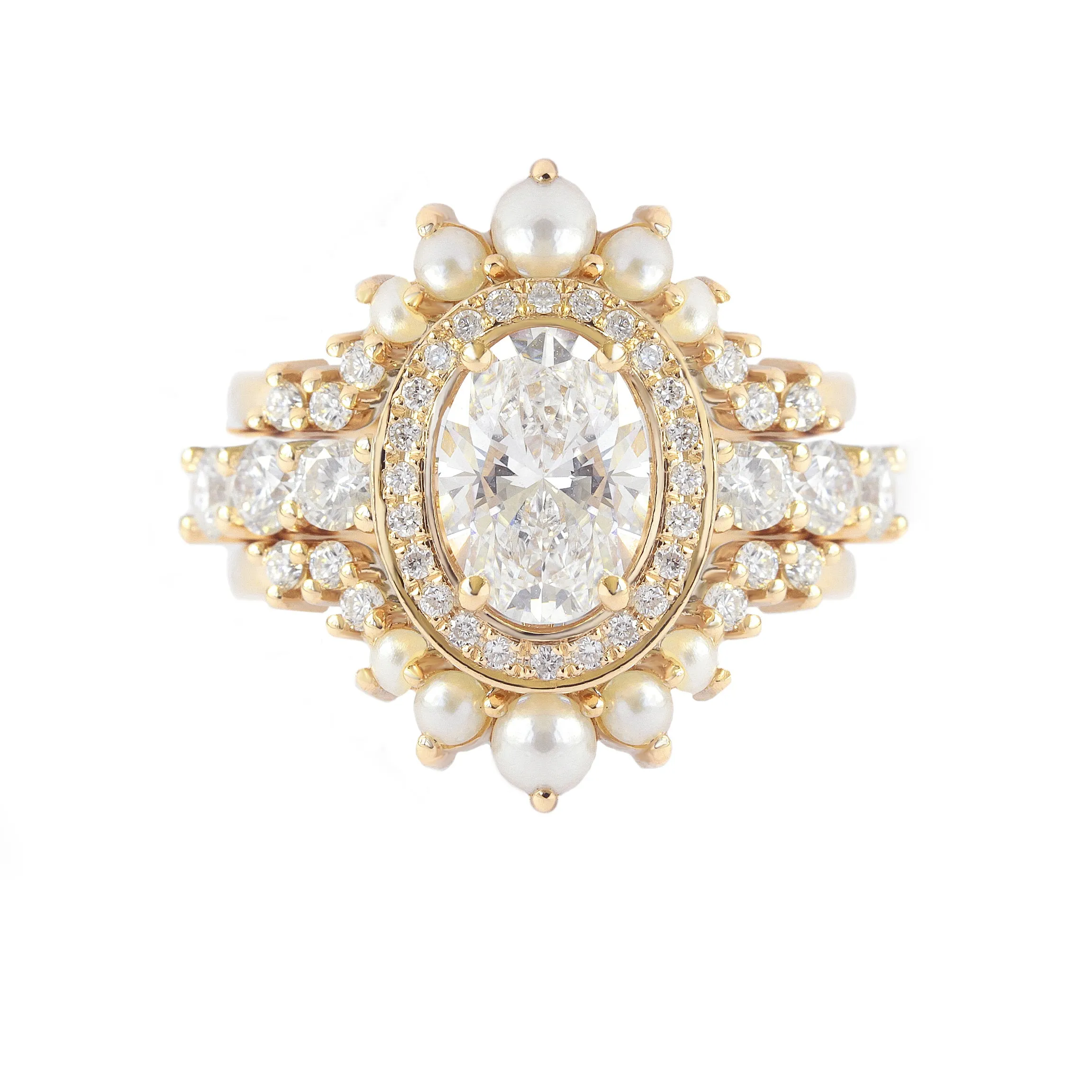 Oval Diamond Halo 1.5ct Engagement Ring Scarlett