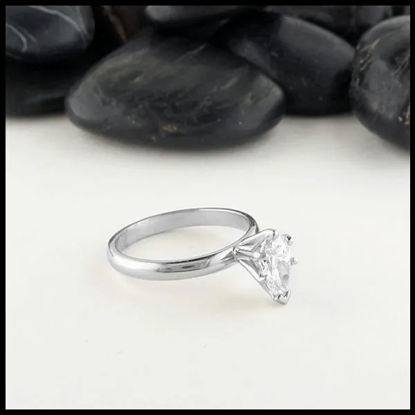 Pear Cut Diamond Ring