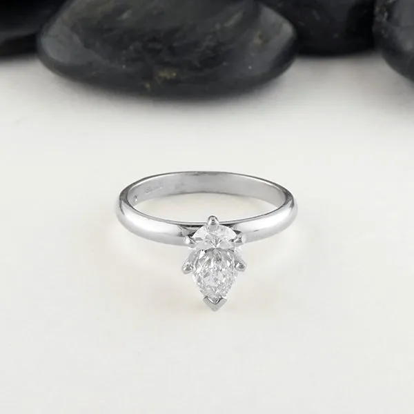 Pear Cut Diamond Ring