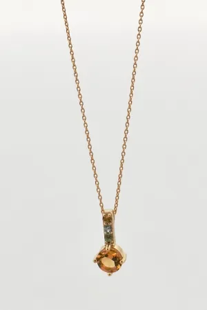 Pendant Luna Sparkle Citrine