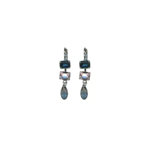 Petite Emerald Leverback Earrings with Briolette in "Harvest Moon" *Custom*