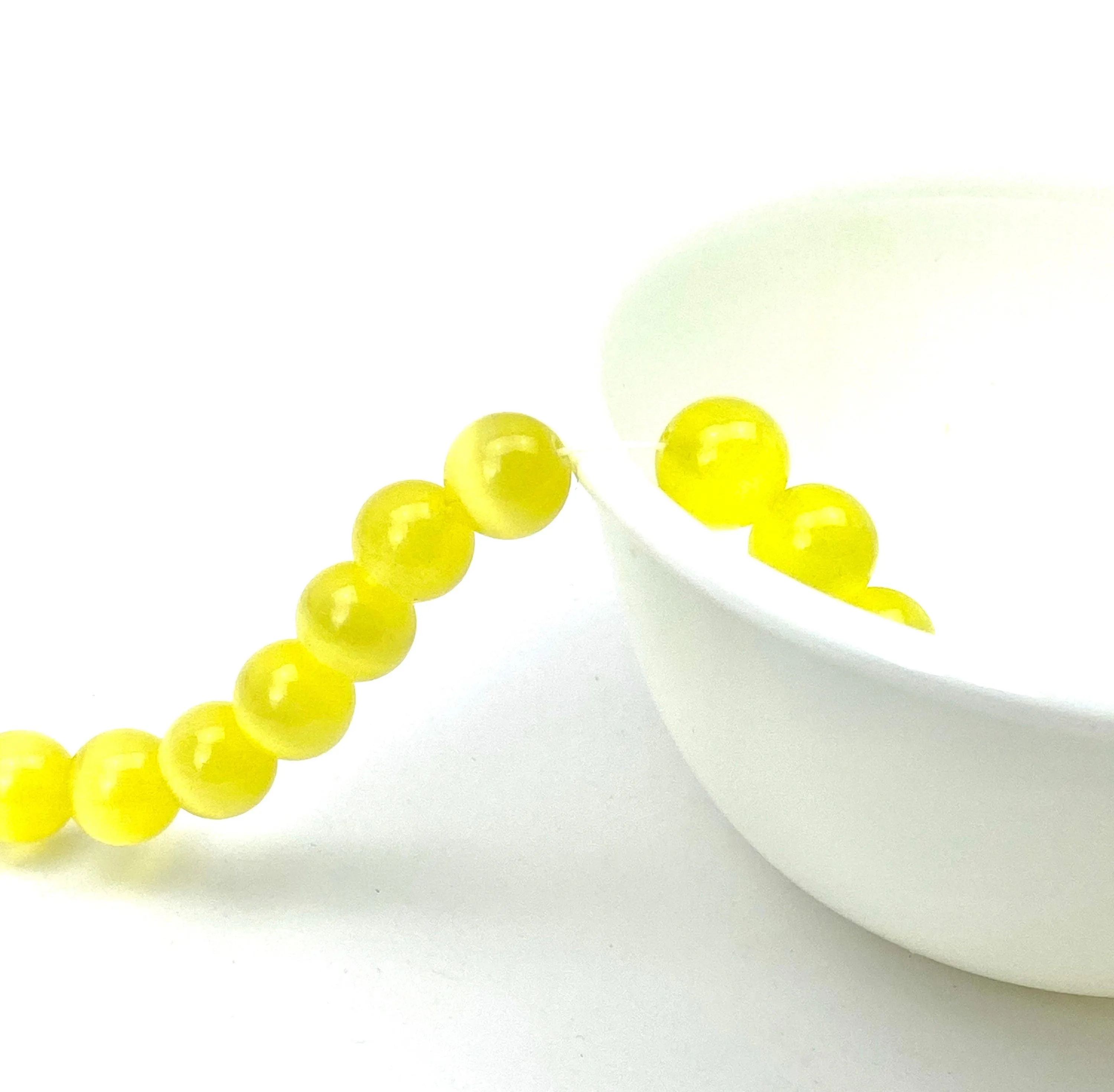 Pineapple jade bead strand, SKU#C2