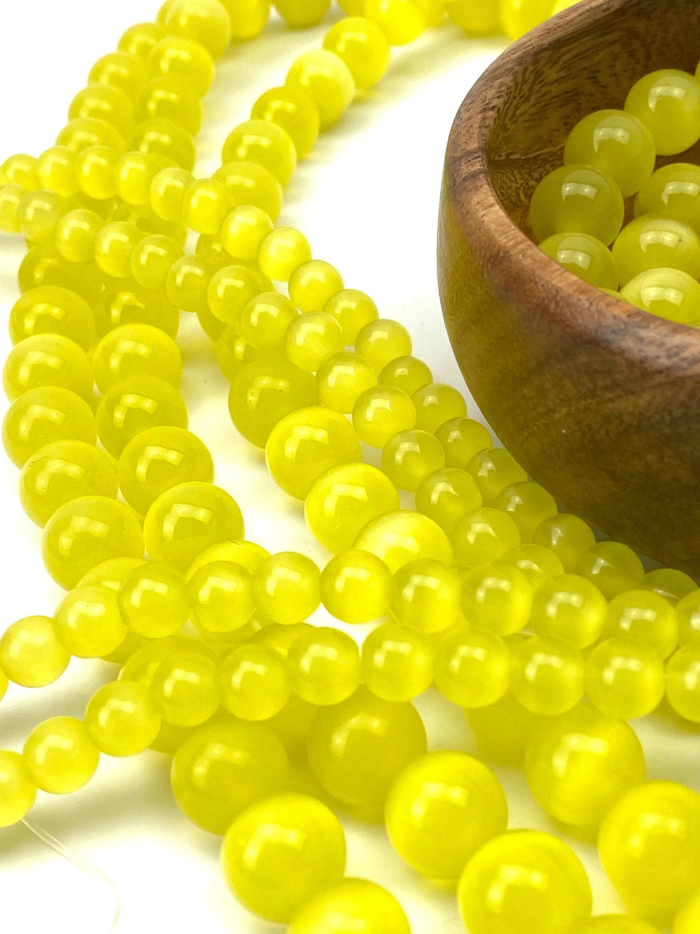 Pineapple jade bead strand, SKU#C2